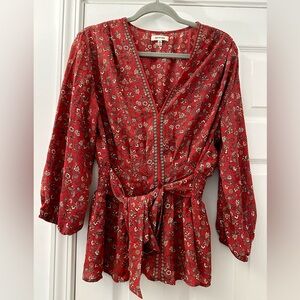 Max Studio Floral Blouse